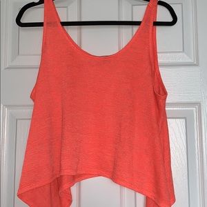 Bright orange tank top